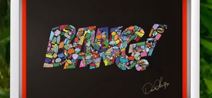 Bang ! - 41 x 56 cm - papercut 3D