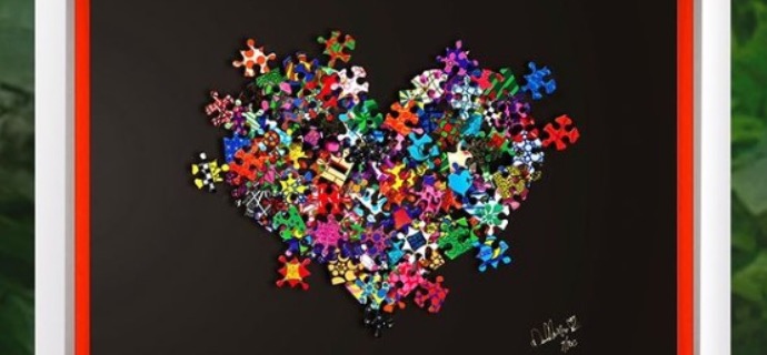 Take another piece of my heart - 35 x 38 cm - Oeuvre sur papier en 3D