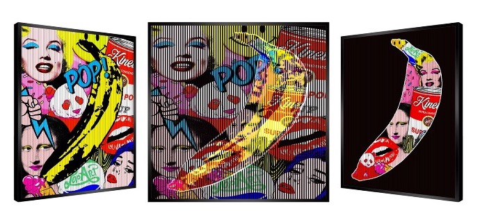 Bright Signs - Kinetic Pop art - 69 x 69 cm