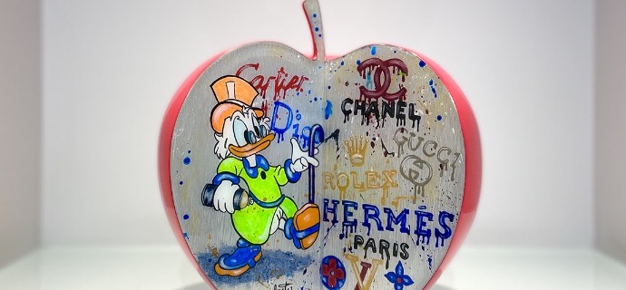 Donald & Luxury - 18 cm - Sculpture en résine