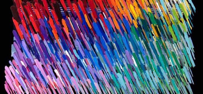 Notes Black - 71" x 47" - Monotype