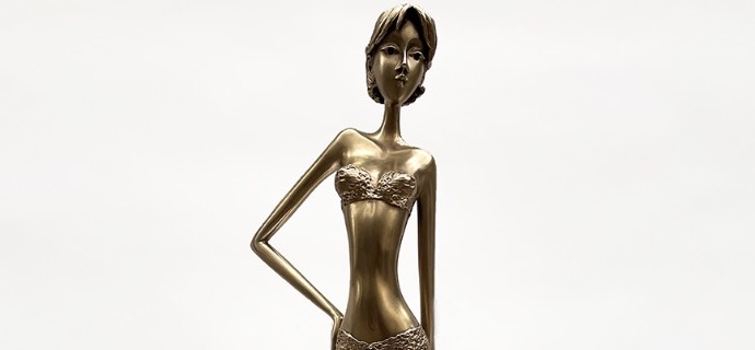 Emmanuelle - 39" - Bronze sculpture,