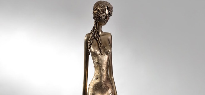 Jemma - 171 cm - Sculpture en bronze