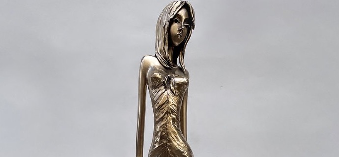 Ambre - 39" - Bronze sculpture,