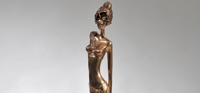Coralie - 100 cm - Sculpture en bronze