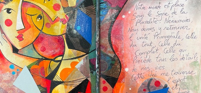 Notre monde est placé sous le signe de la pluralité - 26 x 36 cm – Technique mixte