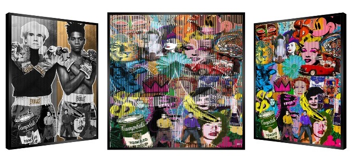 SOLD OUT - The match - Kinetic Pop art - 113 x 113 cm