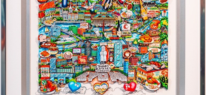 Lyon ... Capital of Gastronomy - 103 x 80 cm / 69 x 52 cm - Sérigraphie 3D