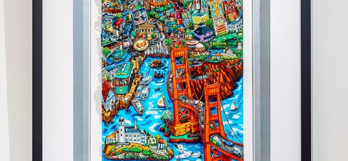 Shakin' and Bakin' in San Francisco - 45" x 27" inch - Serigraphy 3D