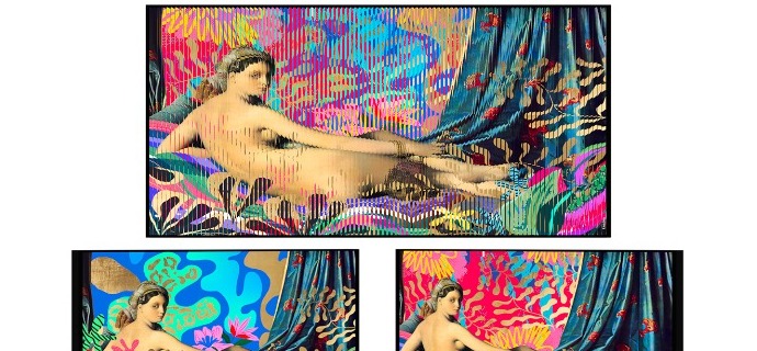 SOLD OUT - Popodalisque - Kinetic Pop art - 74 x 148 cm