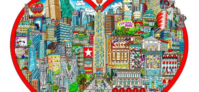 You're in the heart of Manhattan - 40 x 36 cm - Sérigraphie 3D