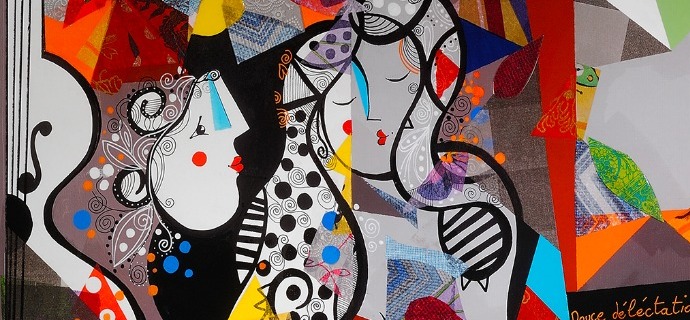 Douce Délectation - 39" x 31" or 9" x 12"- Lacquer on aluminium