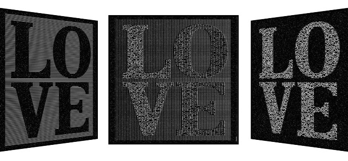 Love discorder - Kinetic Pop art - 113 x 113 cm