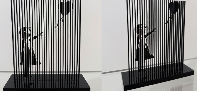 Just a Joke - 6" x 7" - Aluminium Sculpture