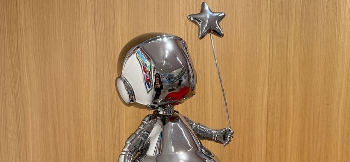 Astro Girl Ménine - polished stainless steel - 20" inch