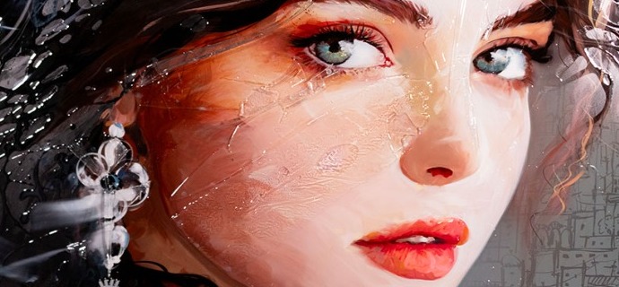 Manarola - 200 x 115 cm - Peinture acrylique et résine sur métal