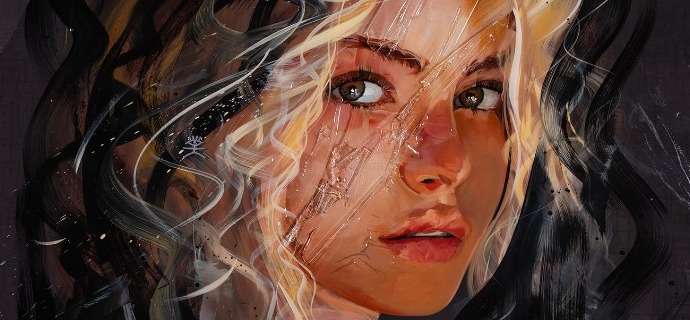 Portland - 100 x 70 cm - Peinture acrylique et résine sur métal