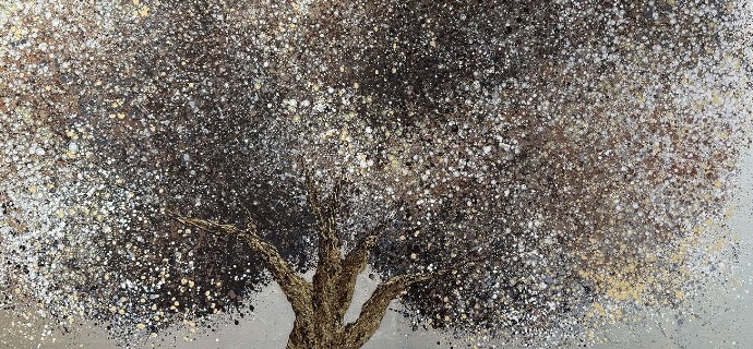 600 A - 51" x 38" - Oil on canvas and gold leaf
