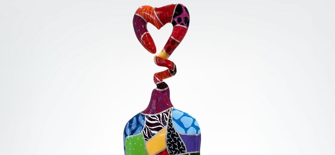 Open your heart - 80 x 35 cm - Sculpture
