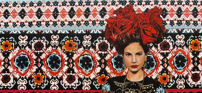 La Reine Frida - 39" x 31,6" - Oil on canvas - Sold out