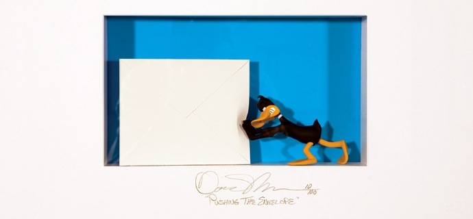 Pushing the envelope - 55 x 74 cm - Shadow box