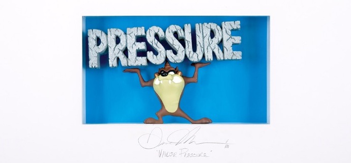 Under pressure - 74 x 55 cm - Shadow box